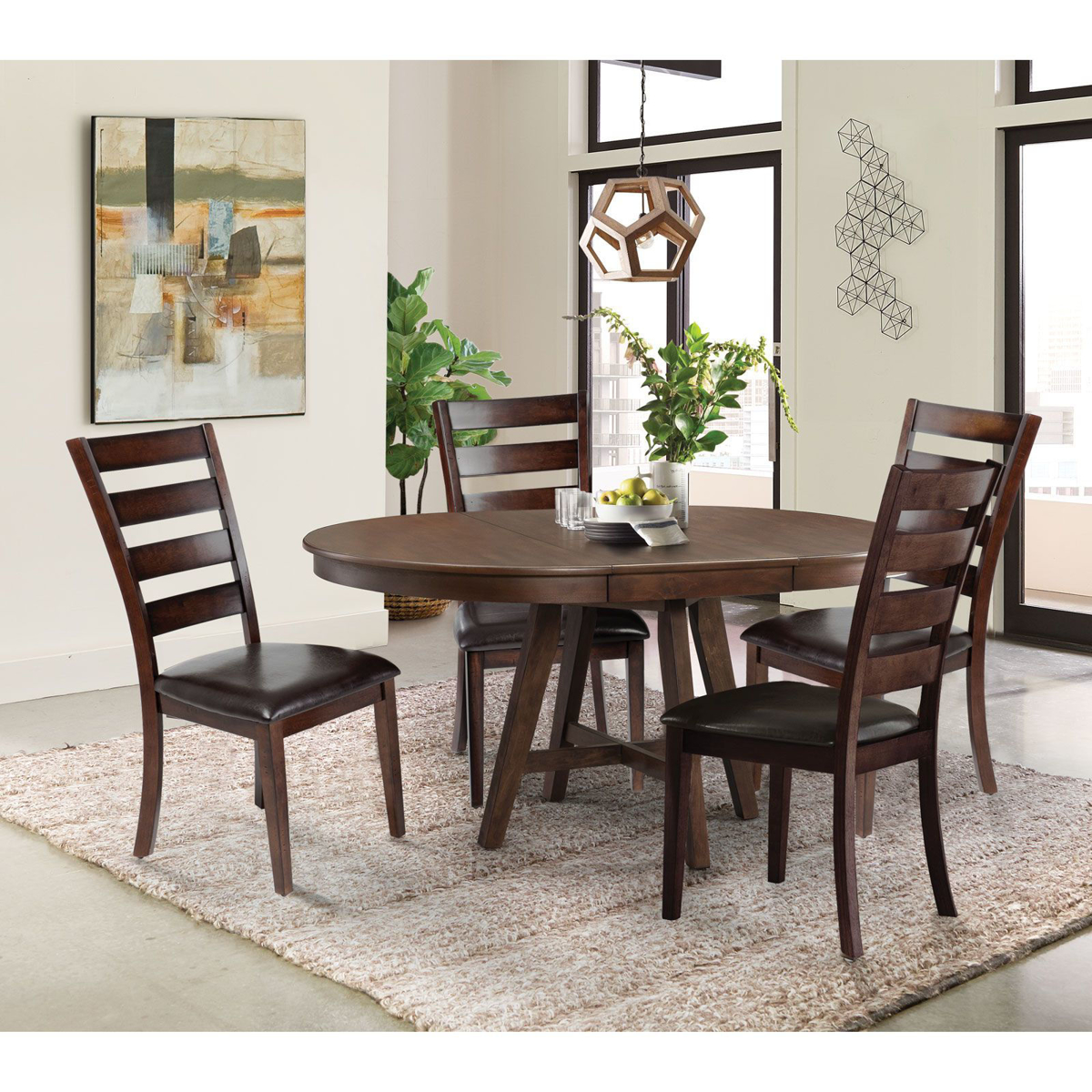 Picture of Round Dining Table & 4 Chairs