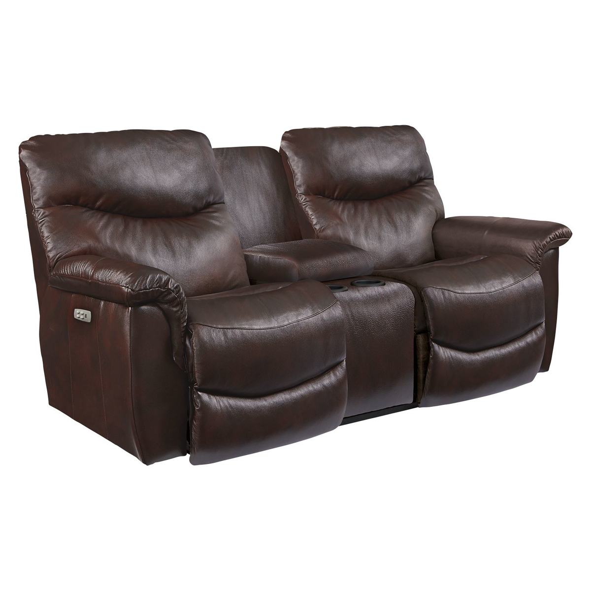 Picture of James Leather Power Recliner Love Seat with Headrest