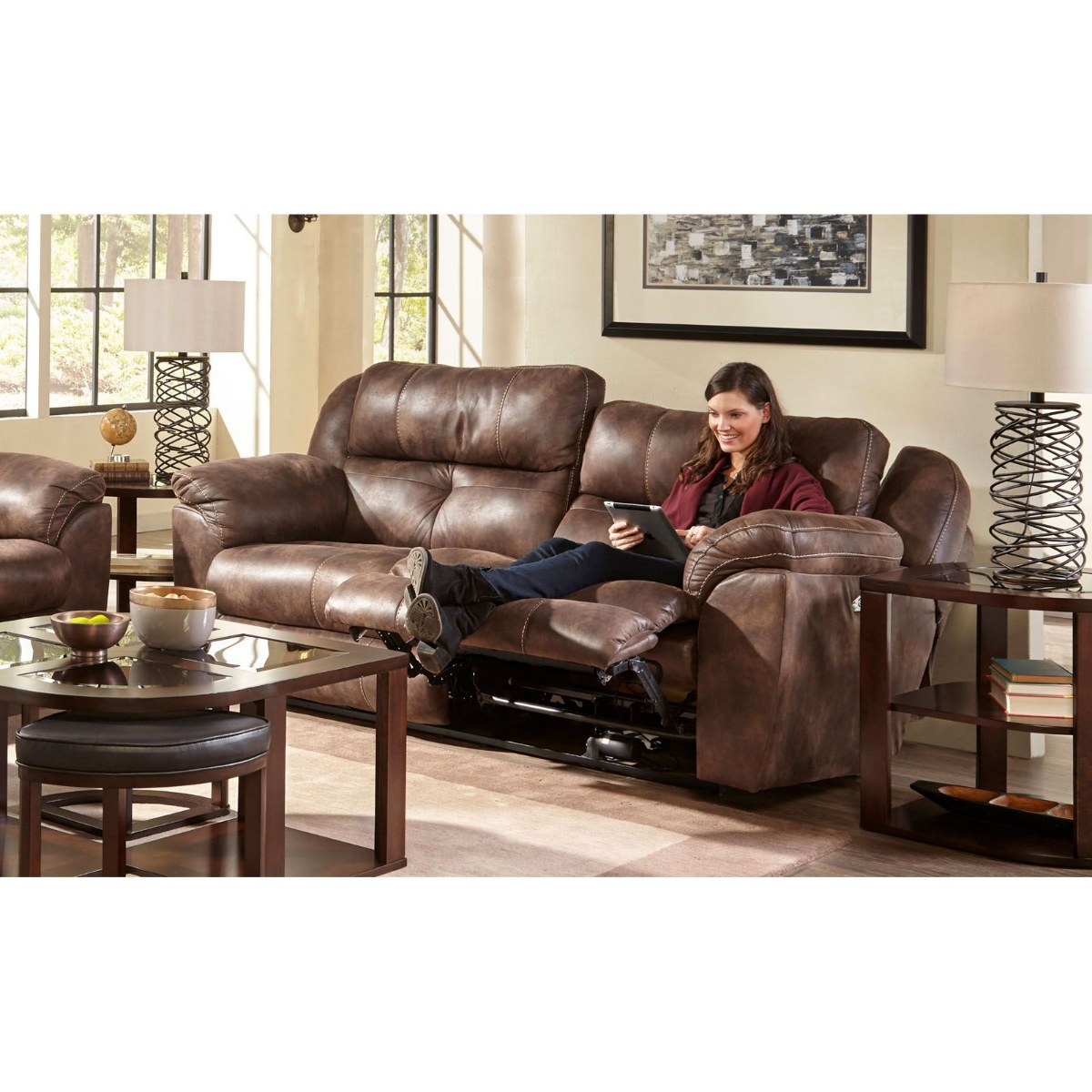 Picture of Ferrington Power Recliner Sofa with Lumbar