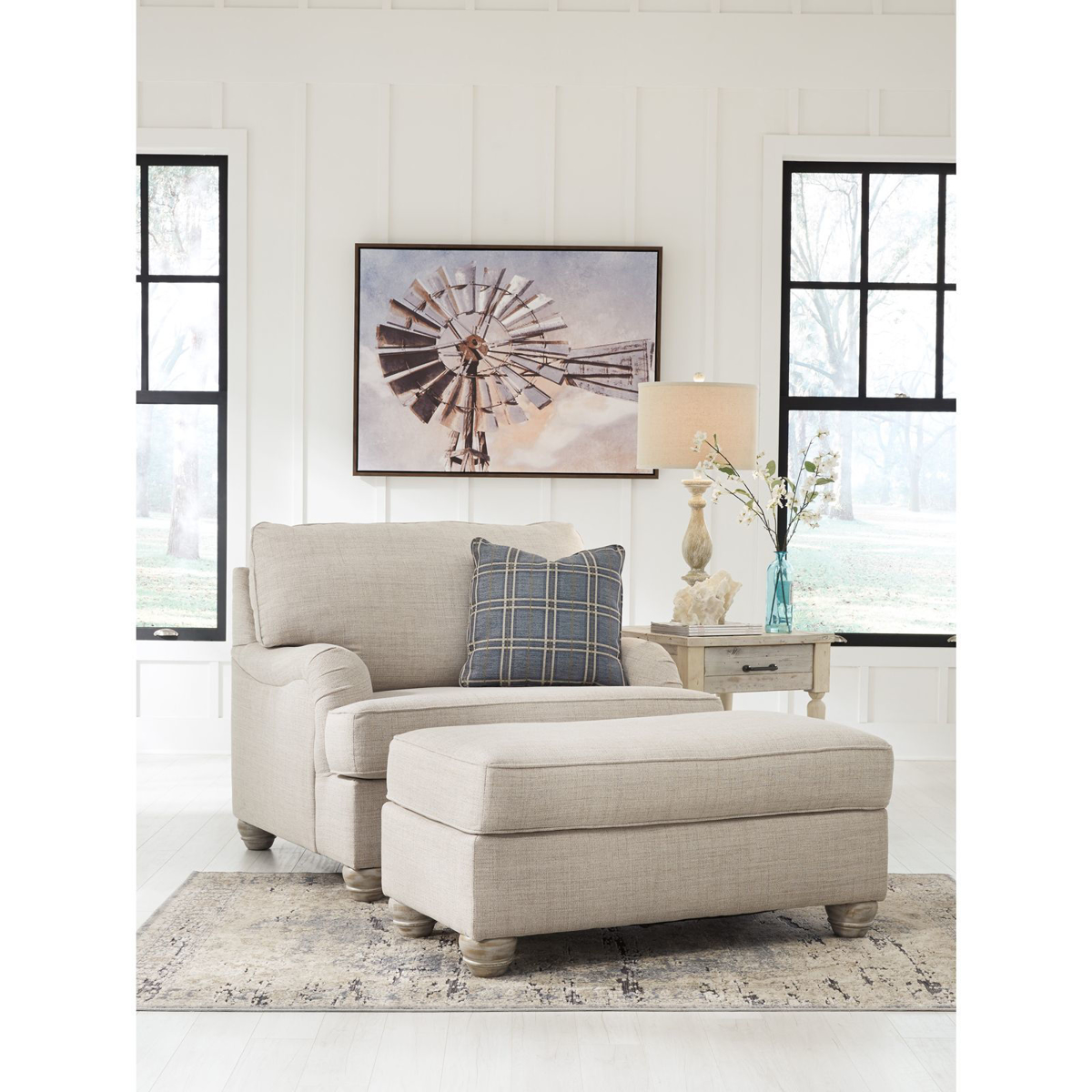 Picture of Traemore Linen Ottoman