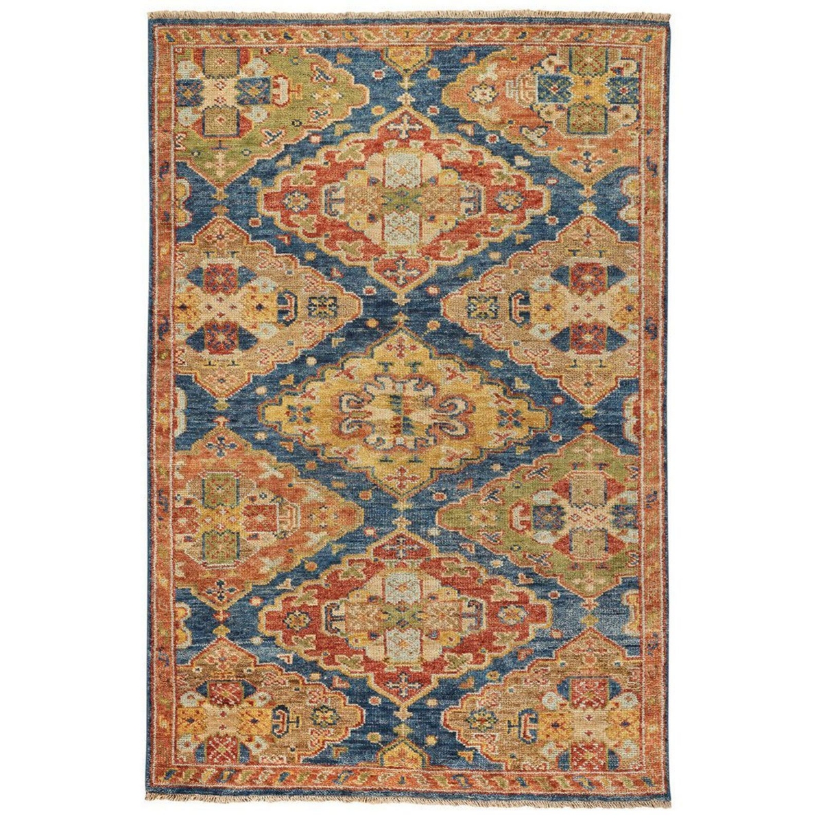 Picture of Charise-Kazak Blue 8â€™ x 10â€™ Rug