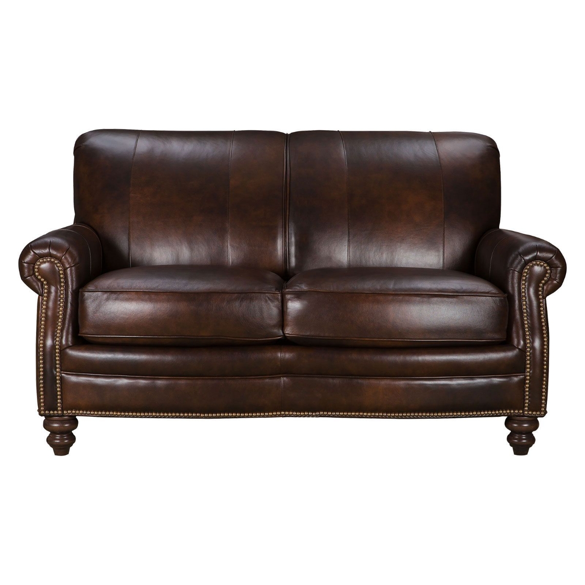 Picture of Stationary Leather Loveseat #383