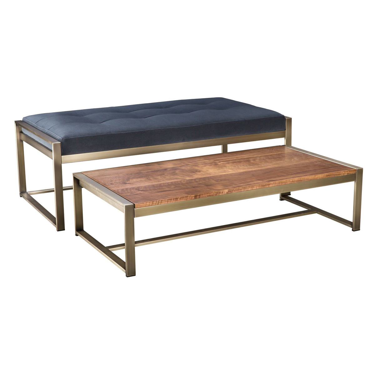 Picture of Modern Velvet Nesting Ottoman