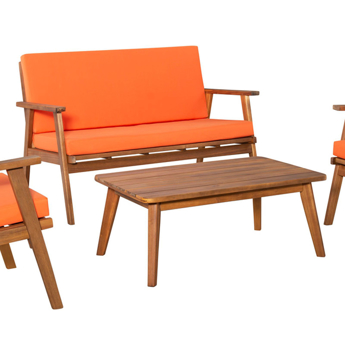 Picture of Cosgrove Orange Outdoor Bench & Coffee Table