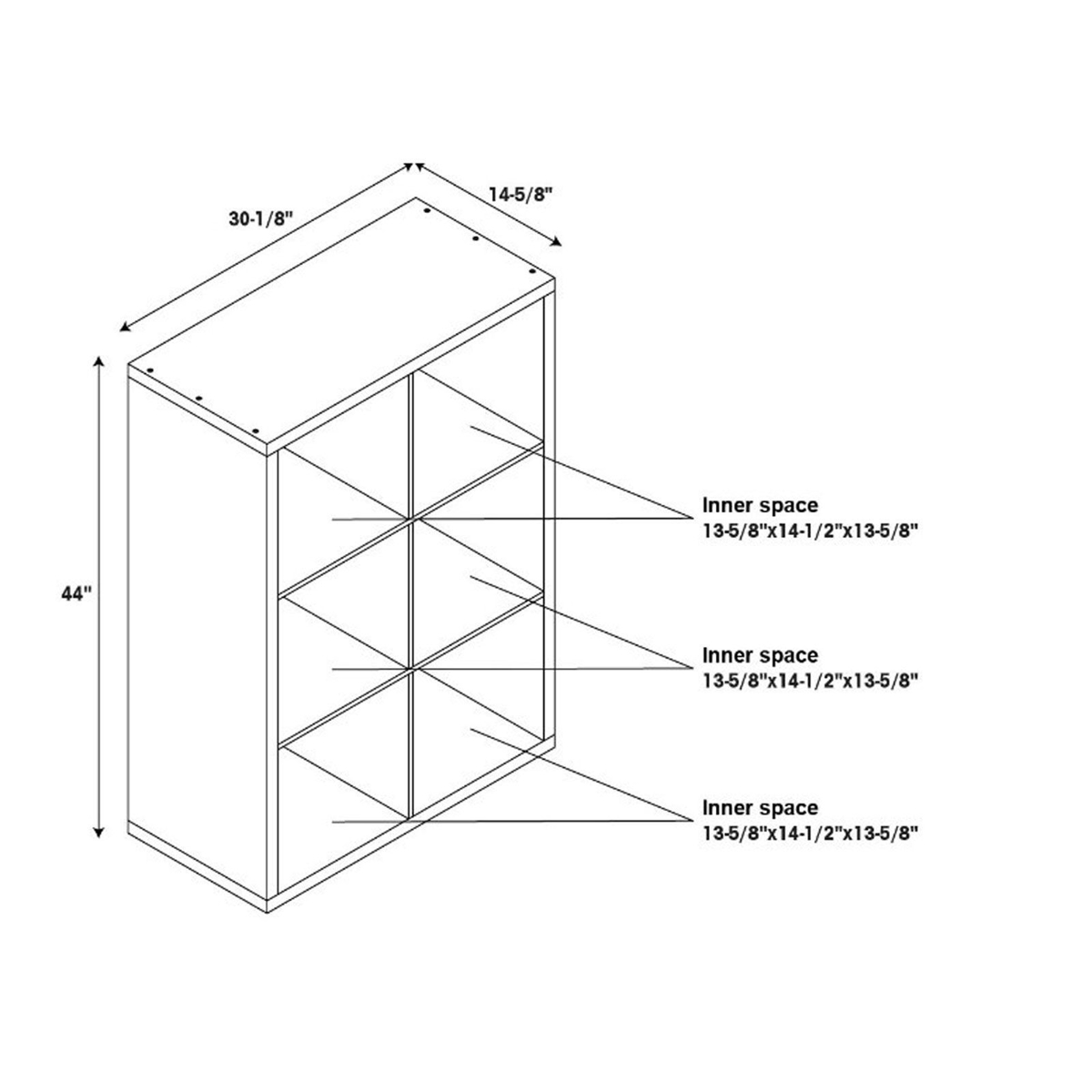 Picture of Cody Six Cube Storage Cabinet