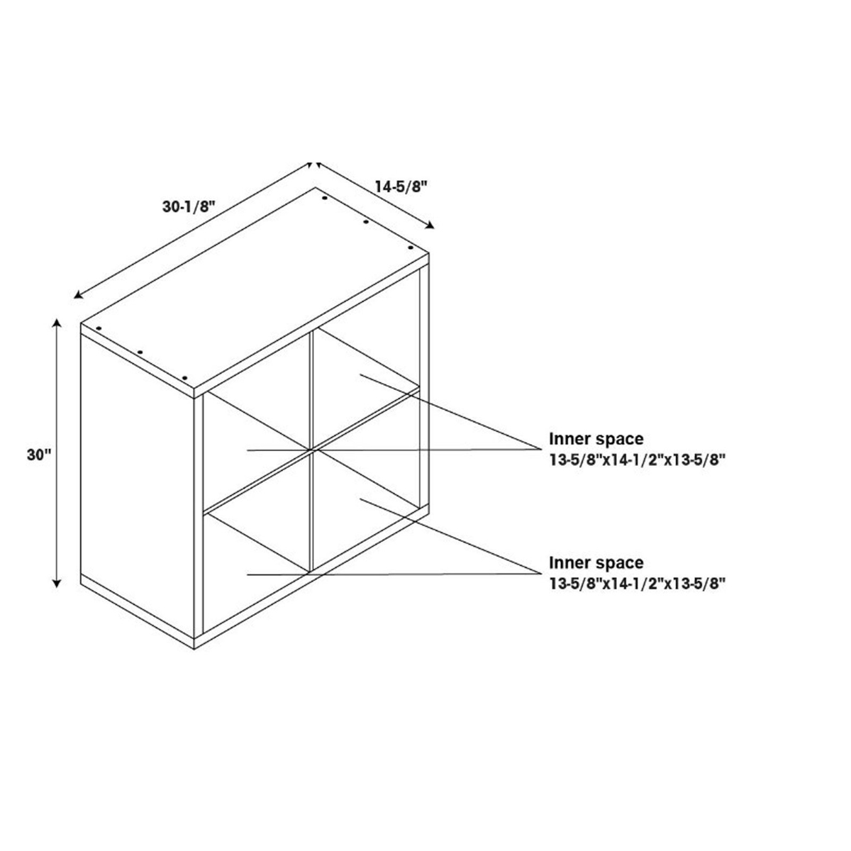 Picture of Cody Four Cube Storage Cabinet