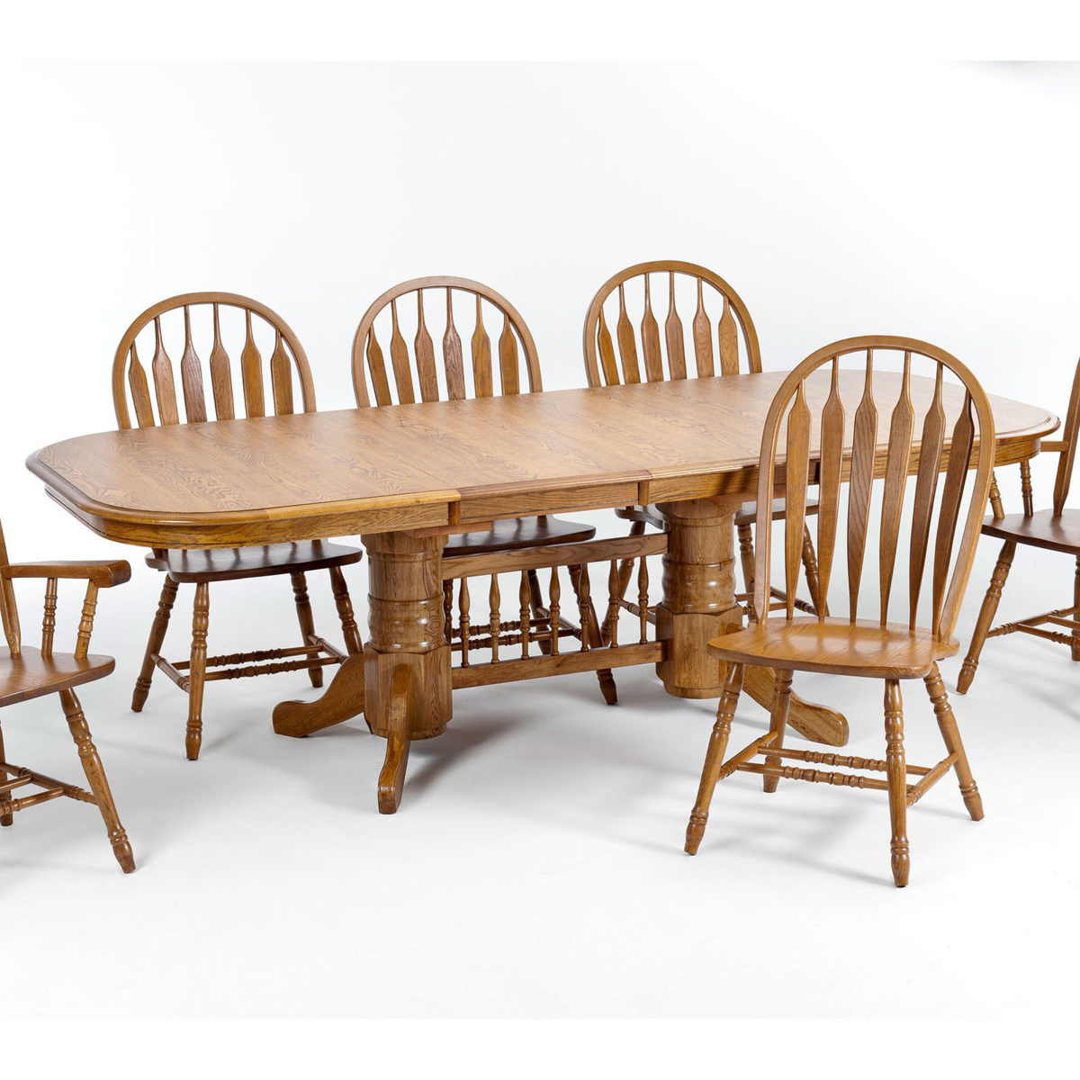 Picture of Chestnut Finish Table and 4 Side Chairs