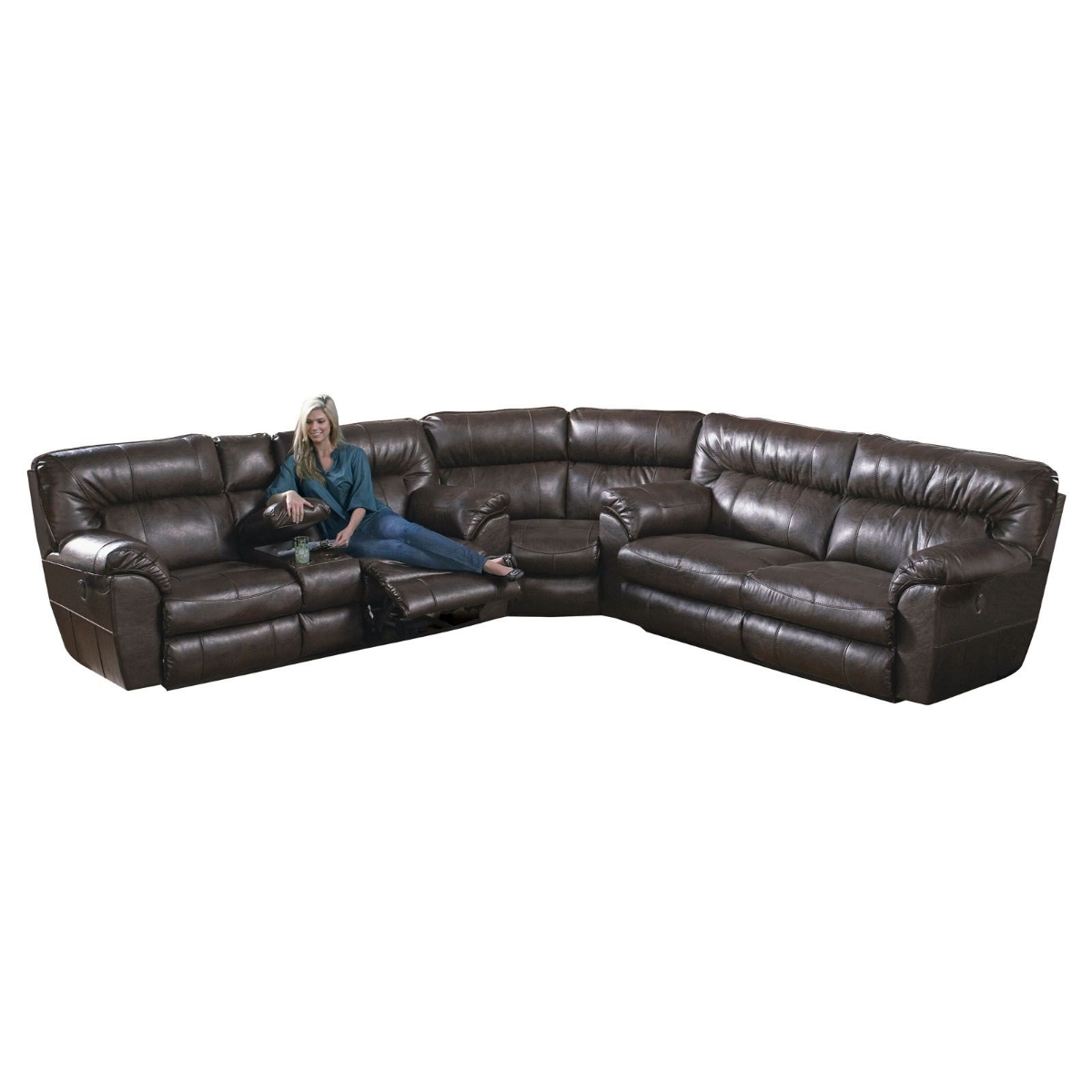 Picture of Nolan Recliner 3-Piece Sectional with Power Love Seat