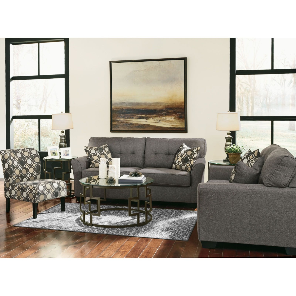 Picture of Tibbee Slate 5-Piece Living Room Package