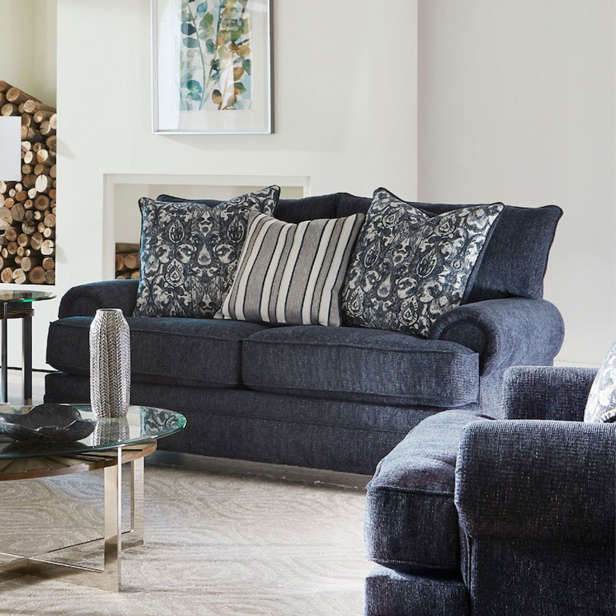 Picture of Abbott Indigo Loveseat