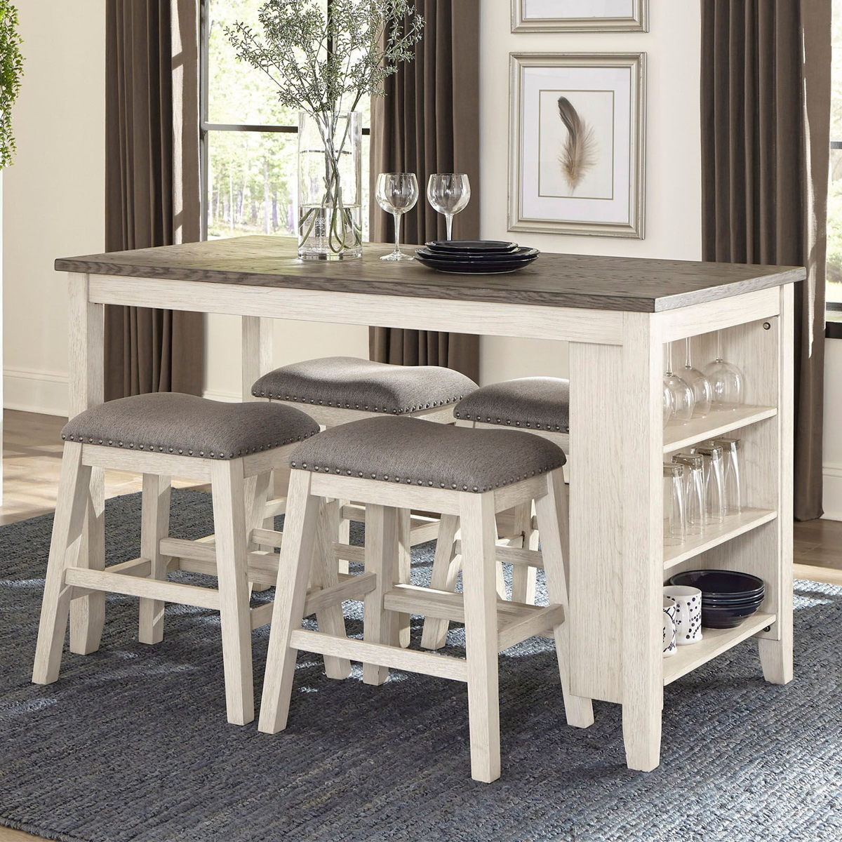 Picture of Timbre Counter Height Table & 4 Stools