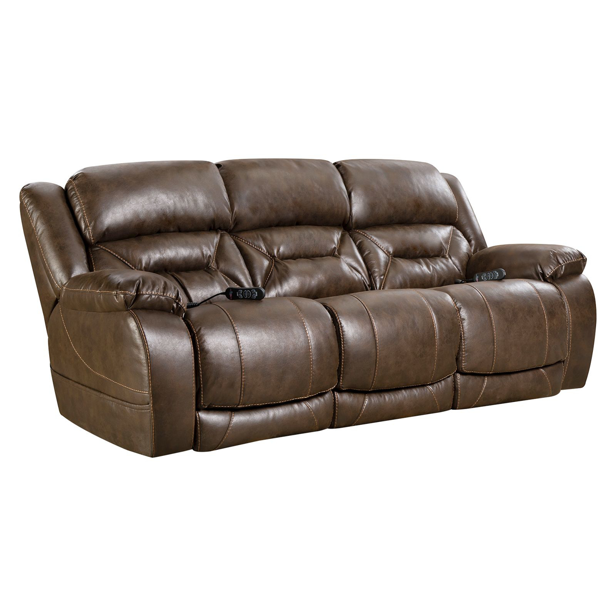 Picture of Walnut Power Recliner Sofa