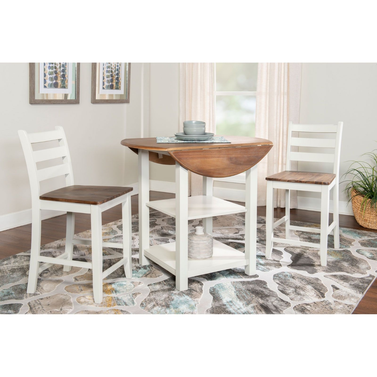 Picture of 3-Piece Counter Height Table & 2 Stools