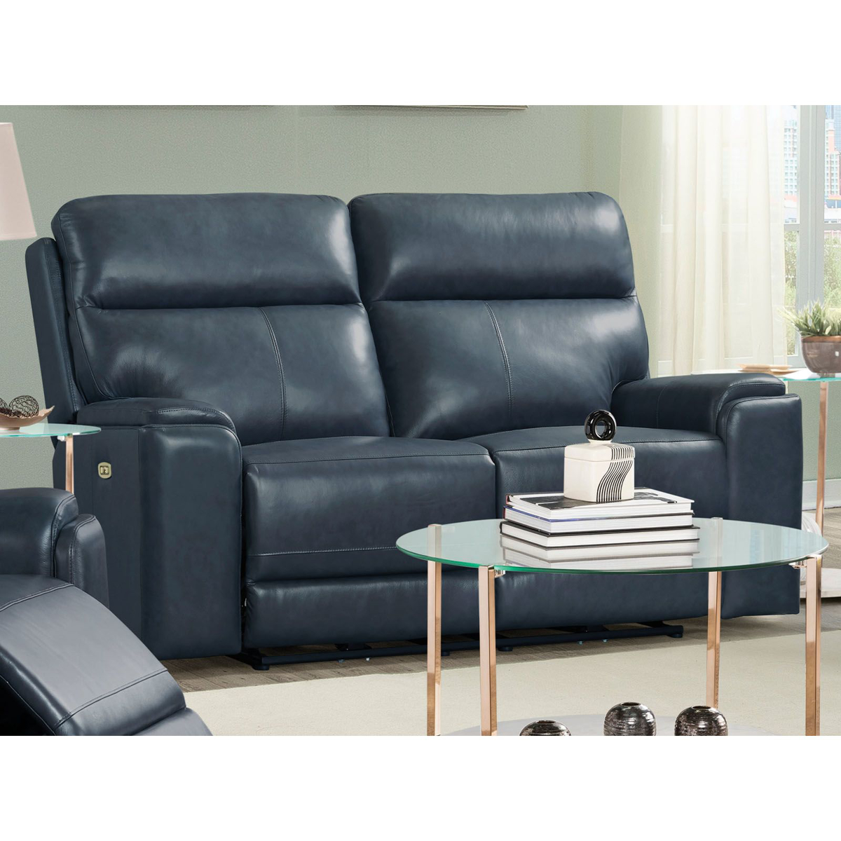 Picture of Santana Leather Power Recliner Love Seat