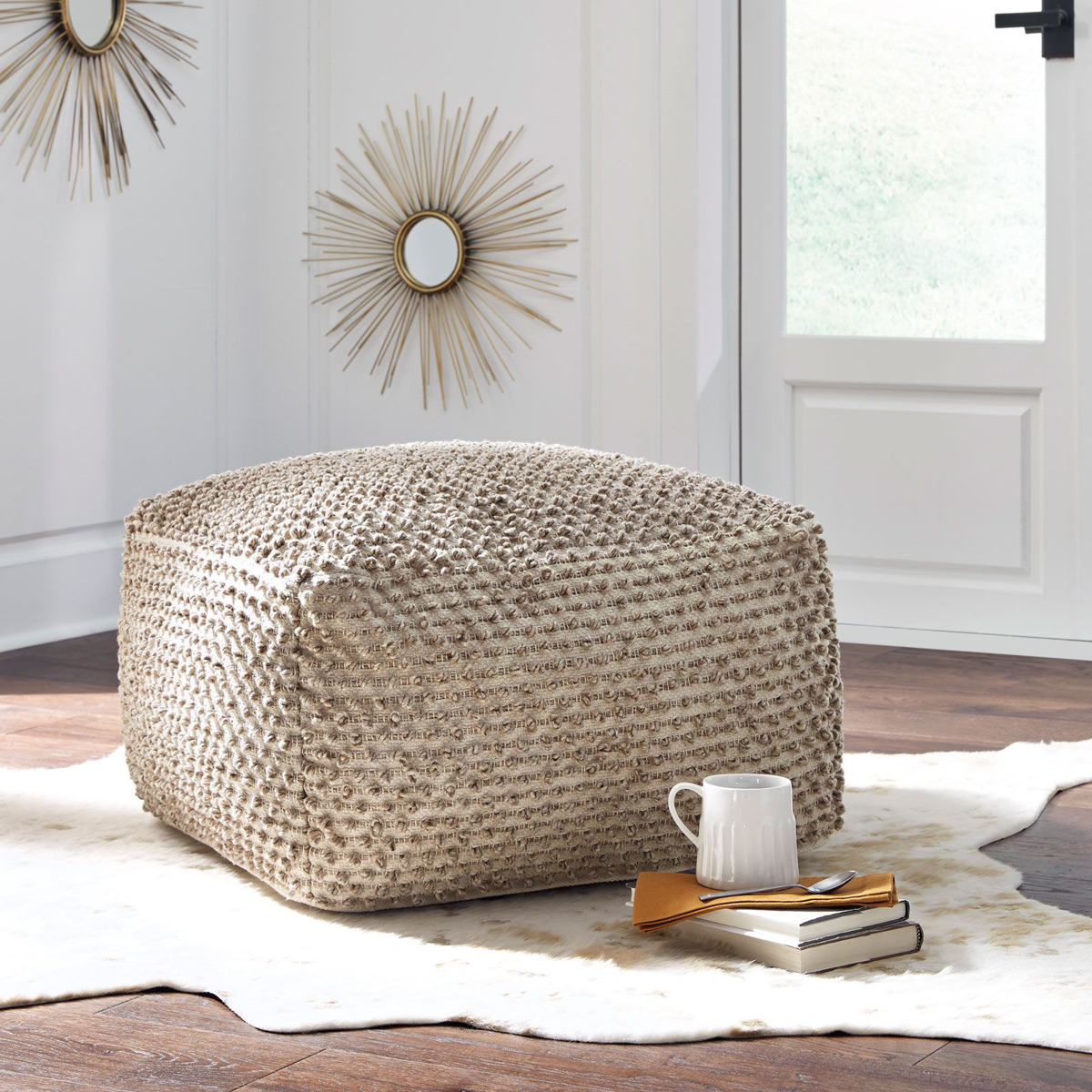 Picture of Hedy Beige Pouf