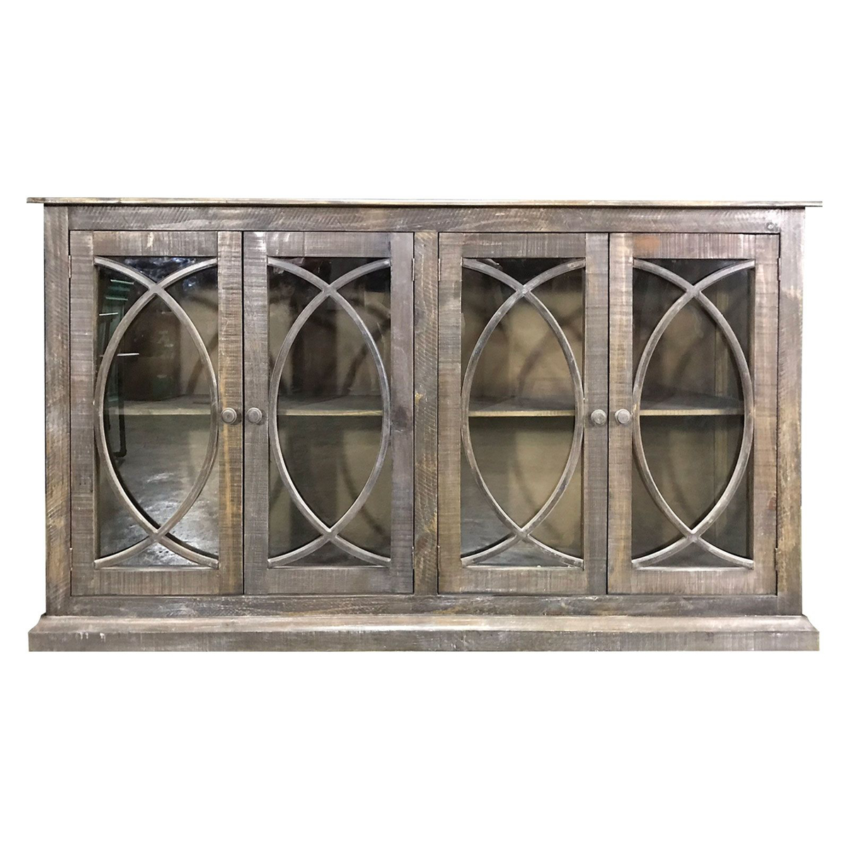 Picture of Circled Barnwood Console