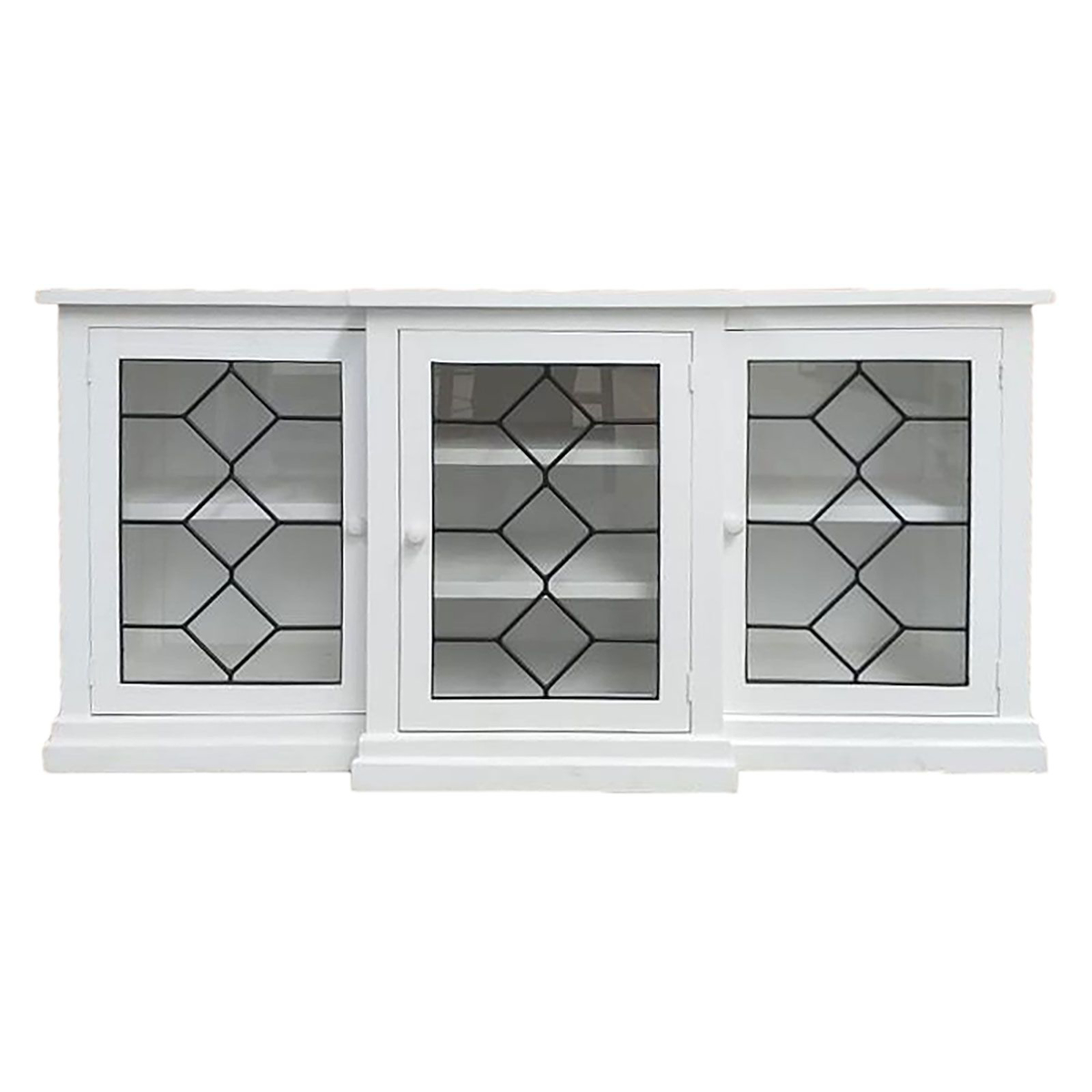 Picture of White Lattice Console