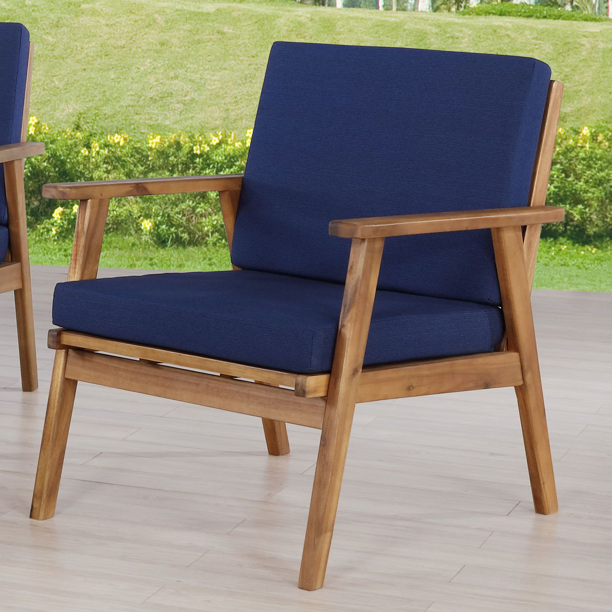 Picture of Set of 2 Cosgrove Navy Outdoor Chairs