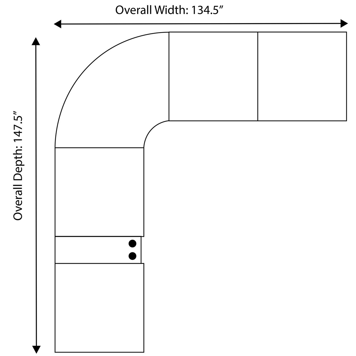 Picture of Elliott 2-Piece Recliner Sectional