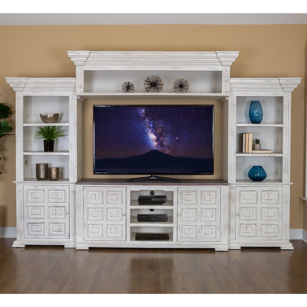 Picture of White Chalet 4-Piece Wall Unit