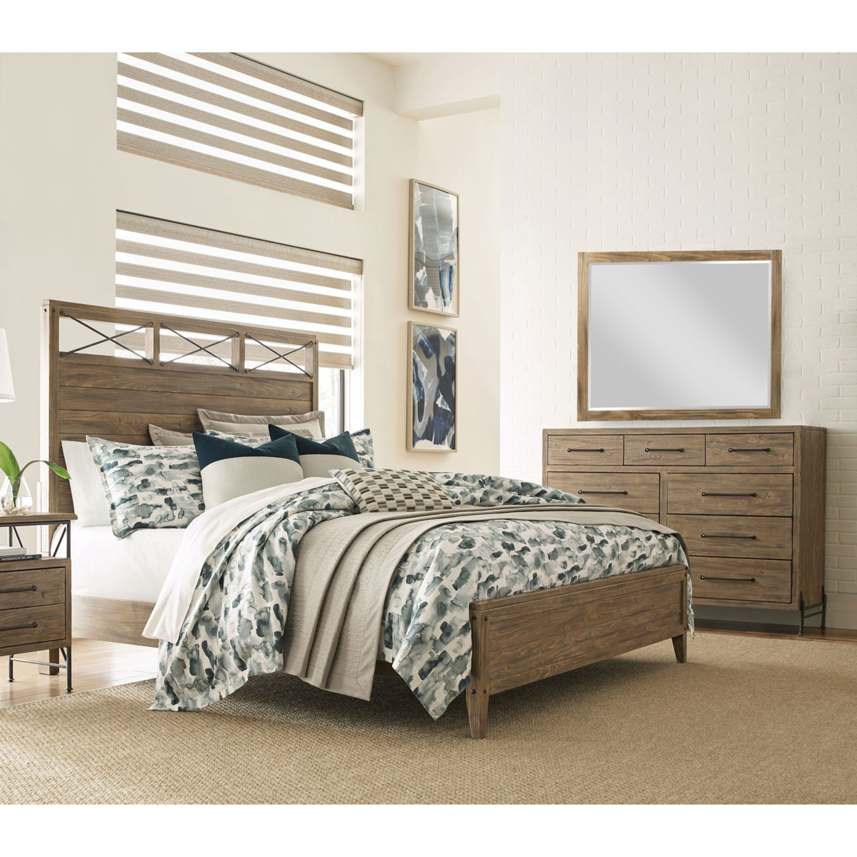 Picture of Modern Forge 3-Piece Queen Bedroom Group