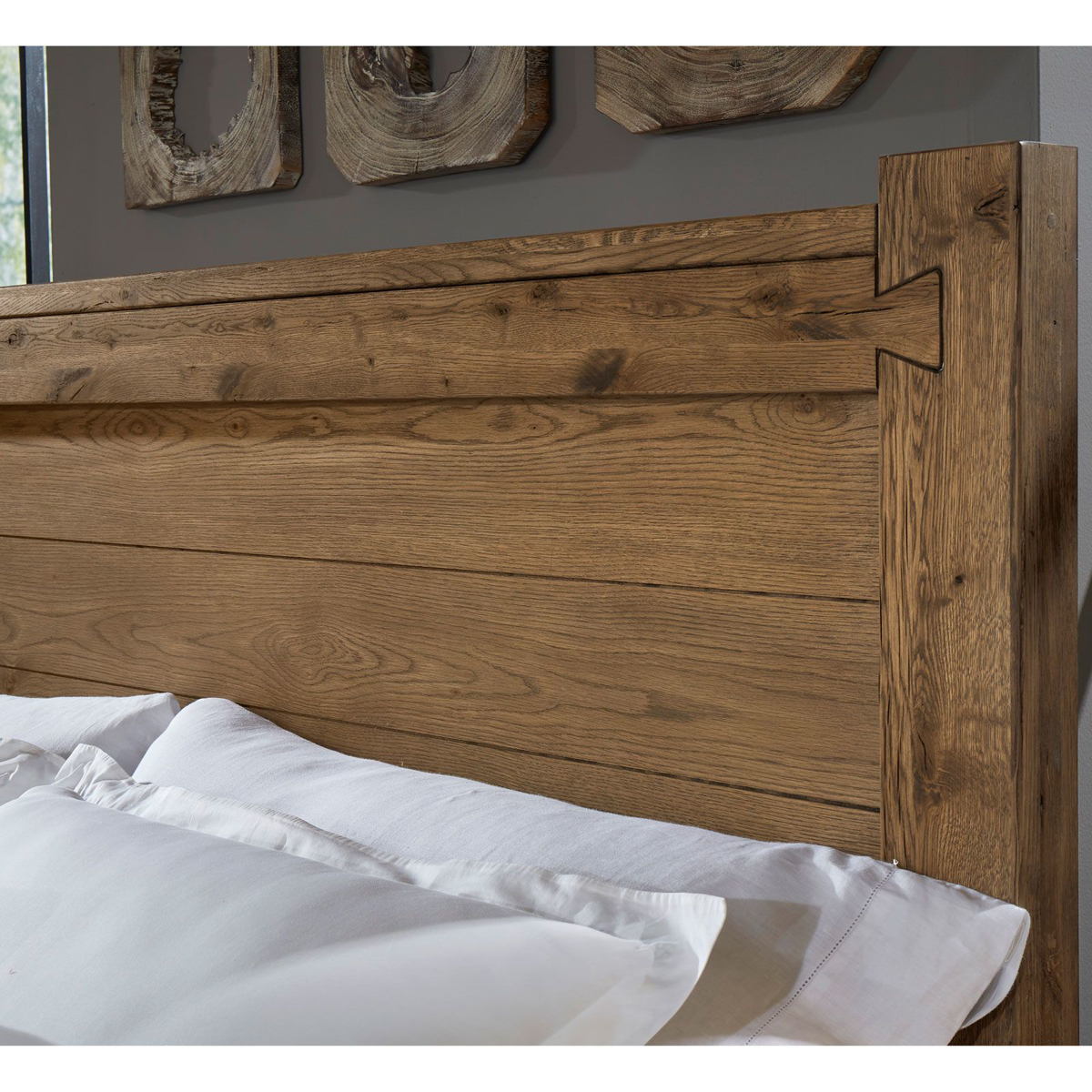 Picture of Natural Dovetail 6 x 6 Queen Bed