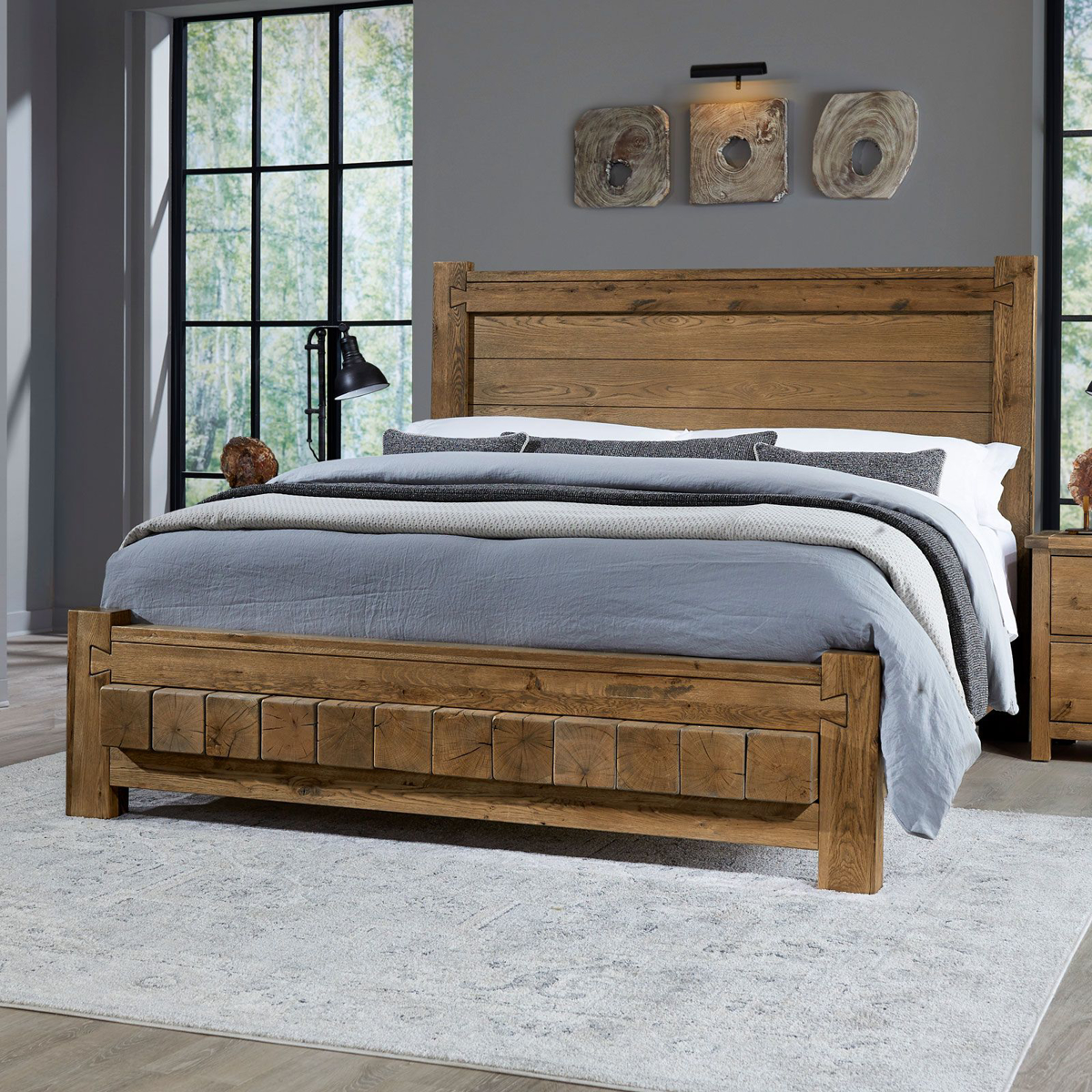 Picture of Natural Dovetail 6 x 6 King Bed