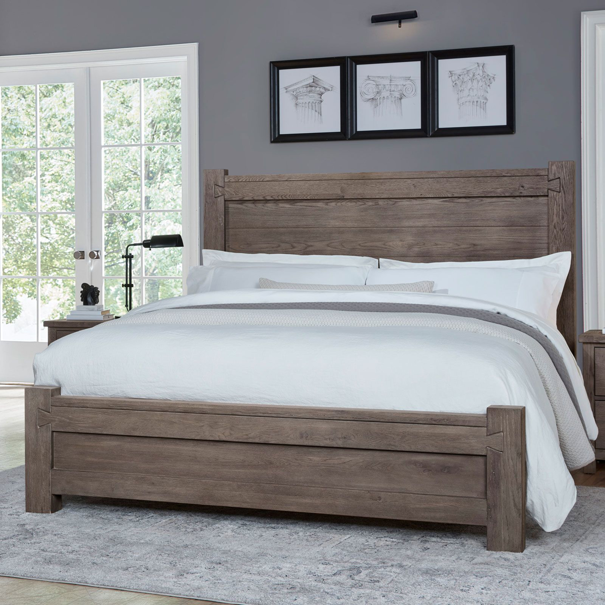 Picture of Mystic Gray Queen Poster Bed