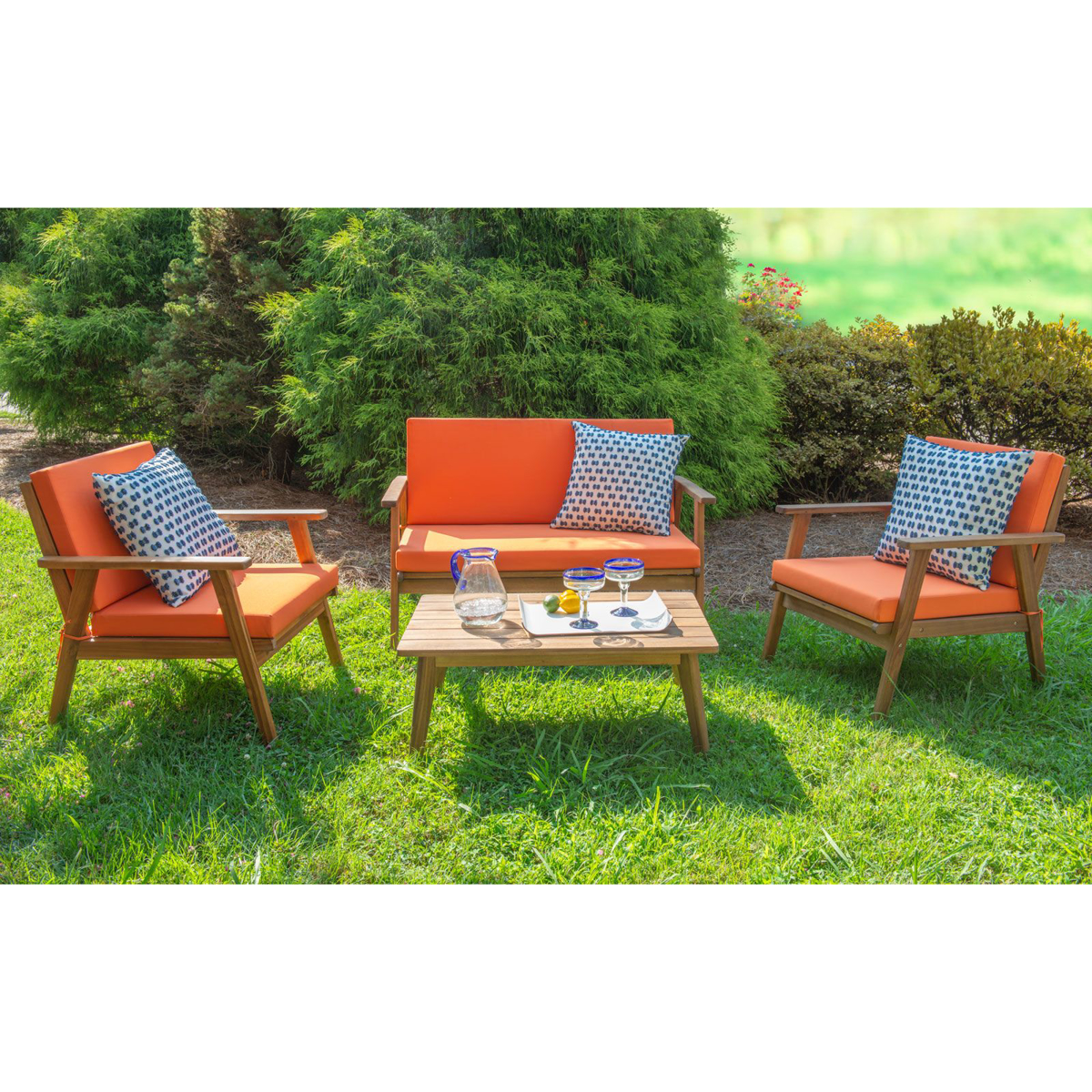 Picture of Cosgrove Orange 4-Piece Outdoor Set