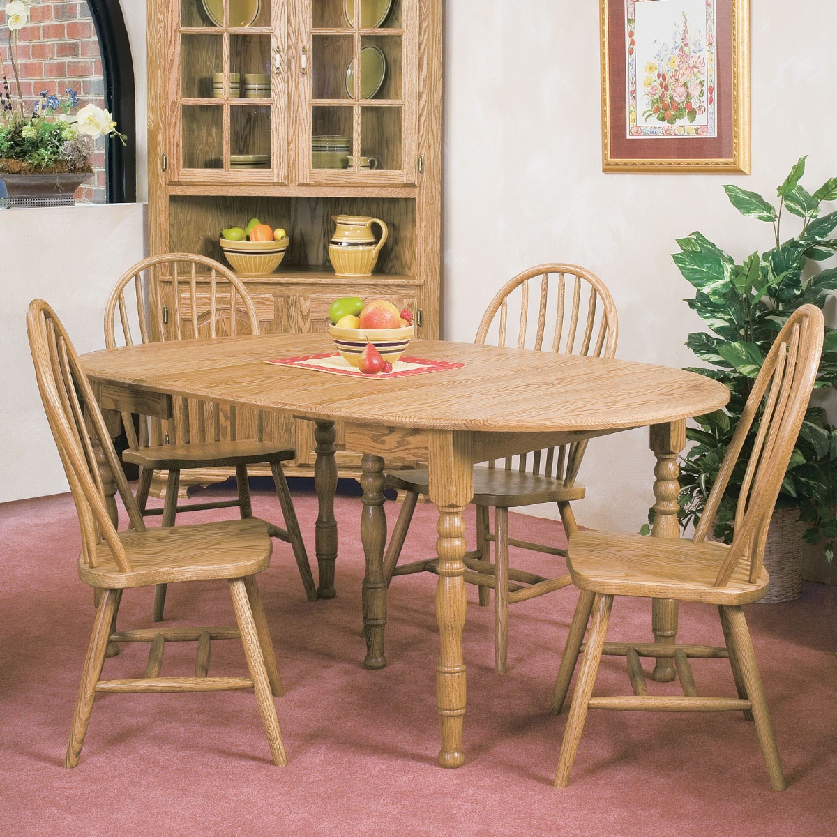 Picture of Solid Oak Drop Leaf Table