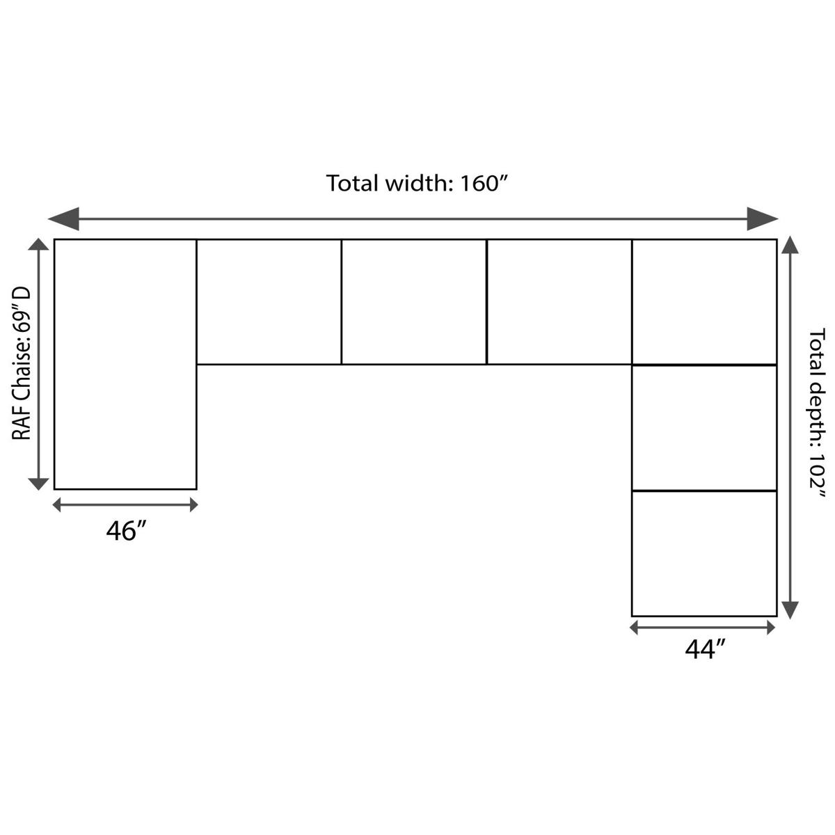 Picture of Lawson 3-Piece Sectional Sofa Reverse