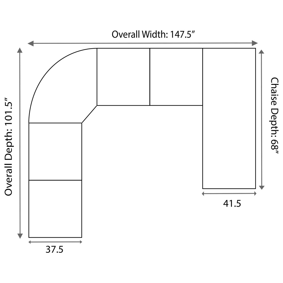 Picture of Devon 4-Piece Sectional Sofa