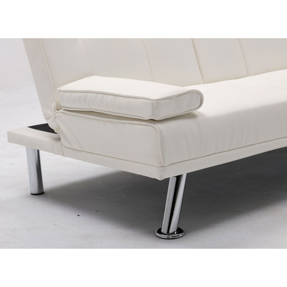 Picture of White Futon with Ottoman