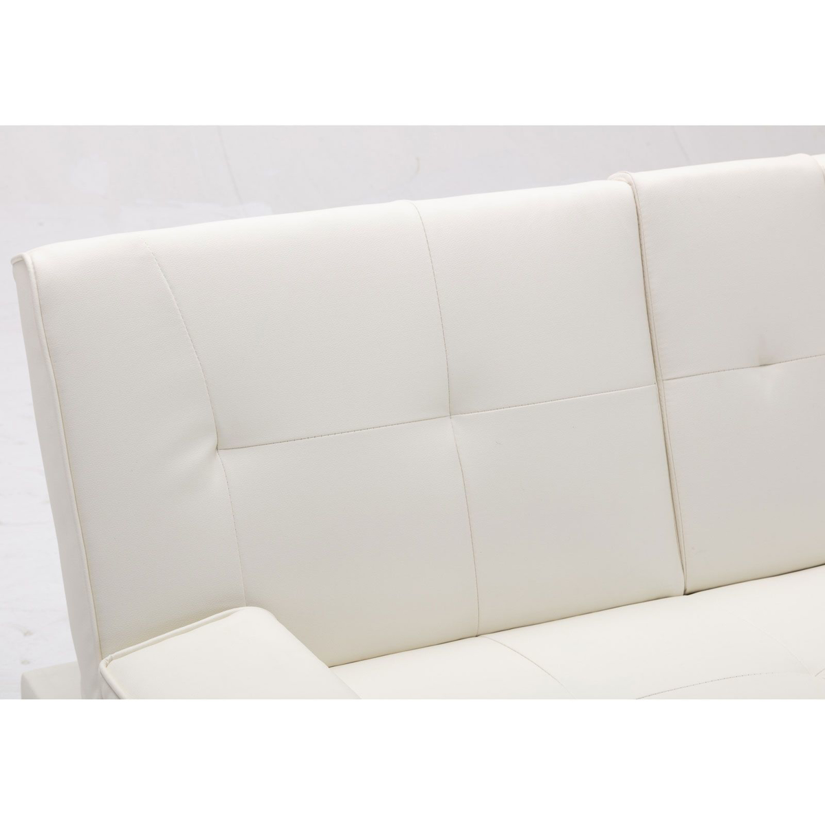 Picture of White Futon with Ottoman