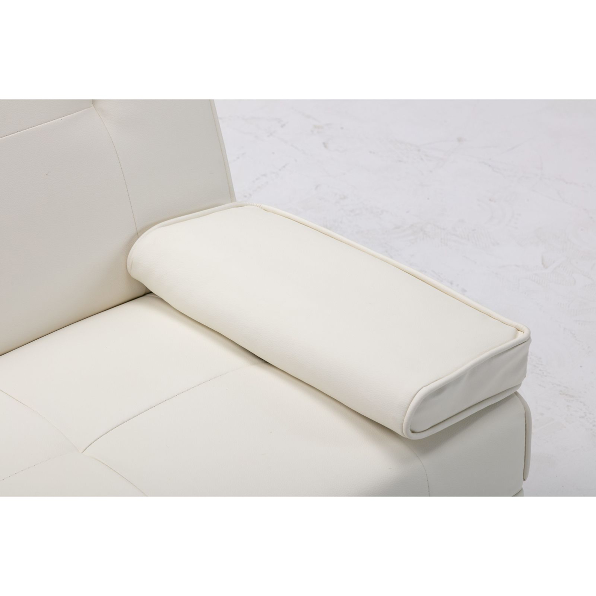 Picture of White Futon with Ottoman