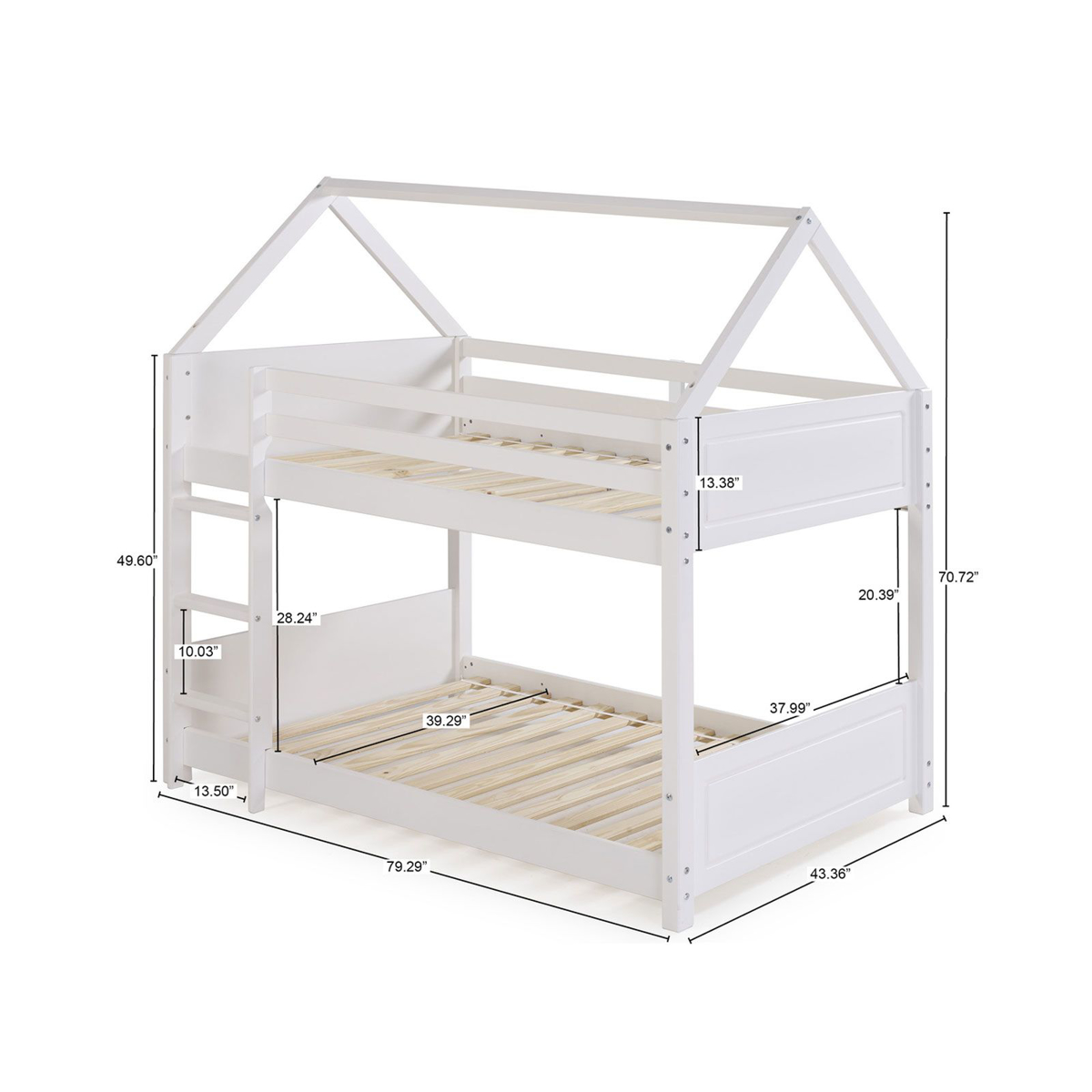 Picture of Georgie White House Bunk Bed