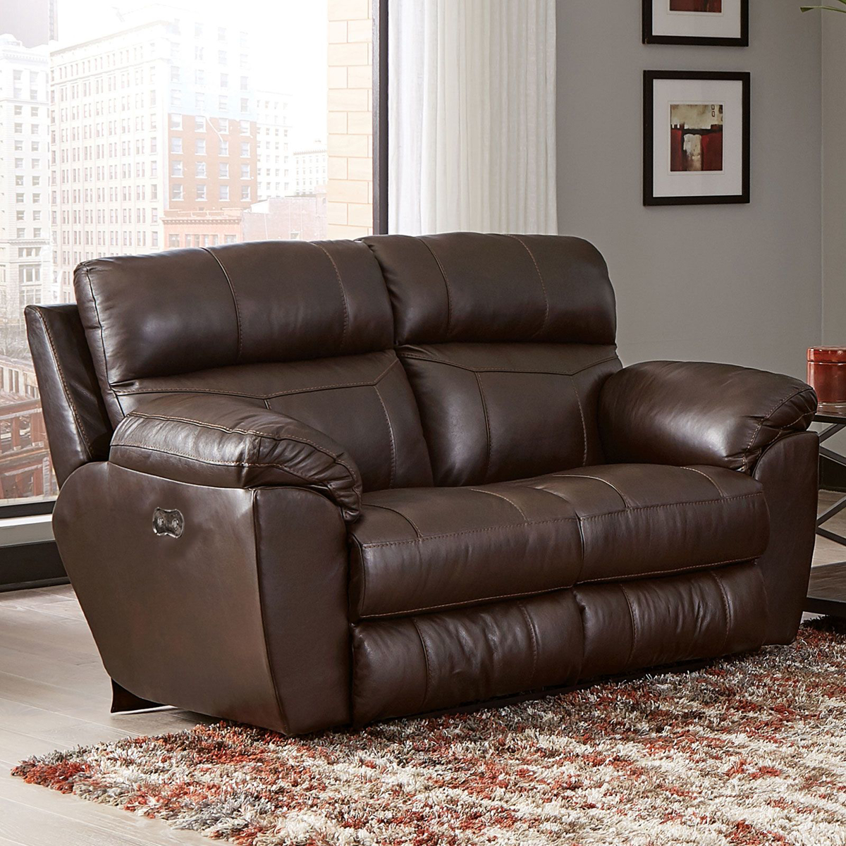 Picture of Costa Leather Power Recliner Loveseat