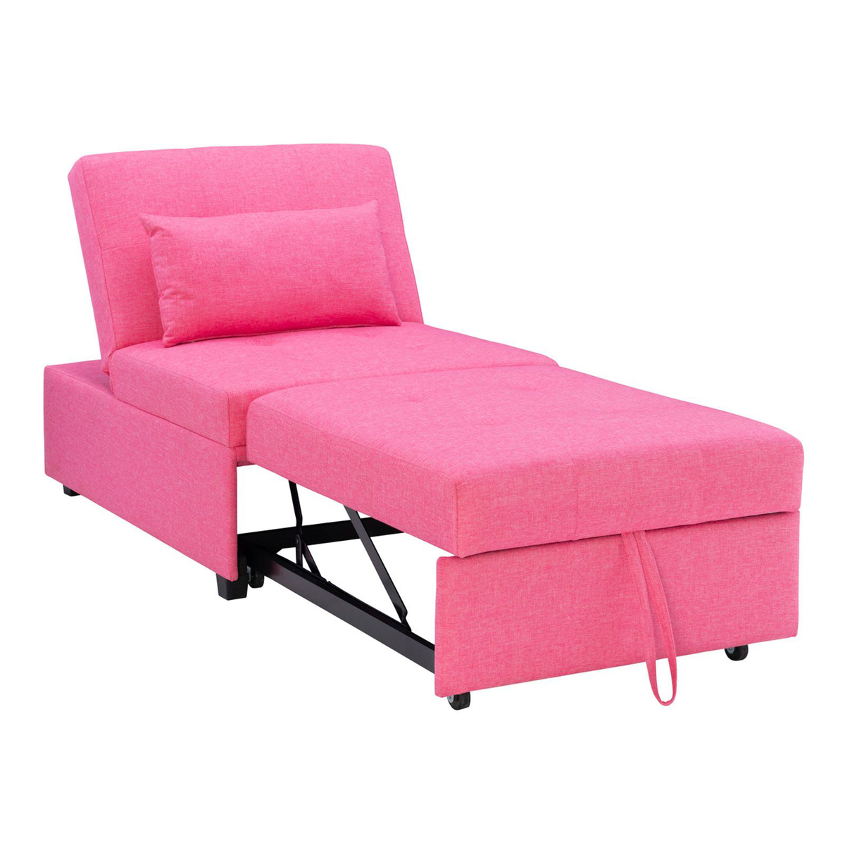 Picture of The Dozer Pink Chair Bed