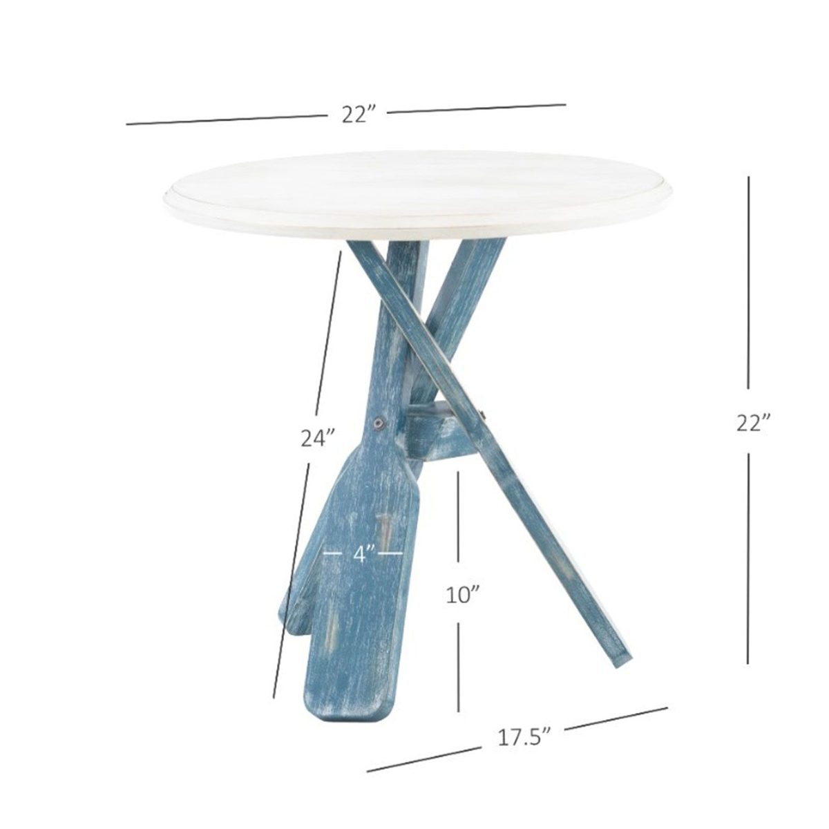 Picture of Orville Blue Side Table