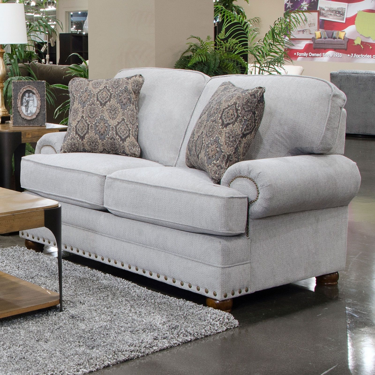 Picture of NICKEL WISTERIA LOVESEAT