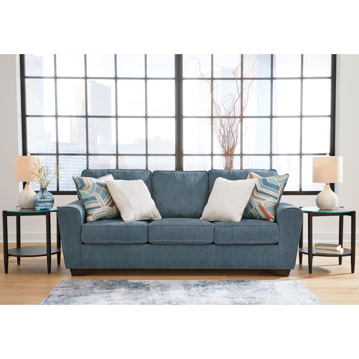 Picture of Cashton Blue Stationary Sofa