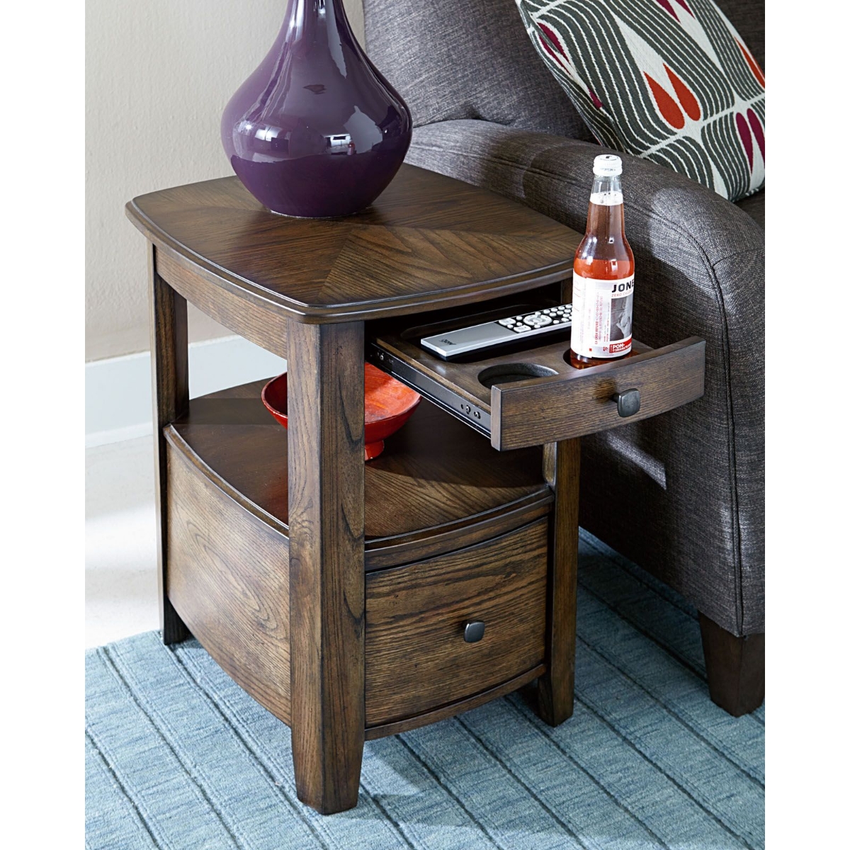 Picture of Primo Graphite Chairside Table