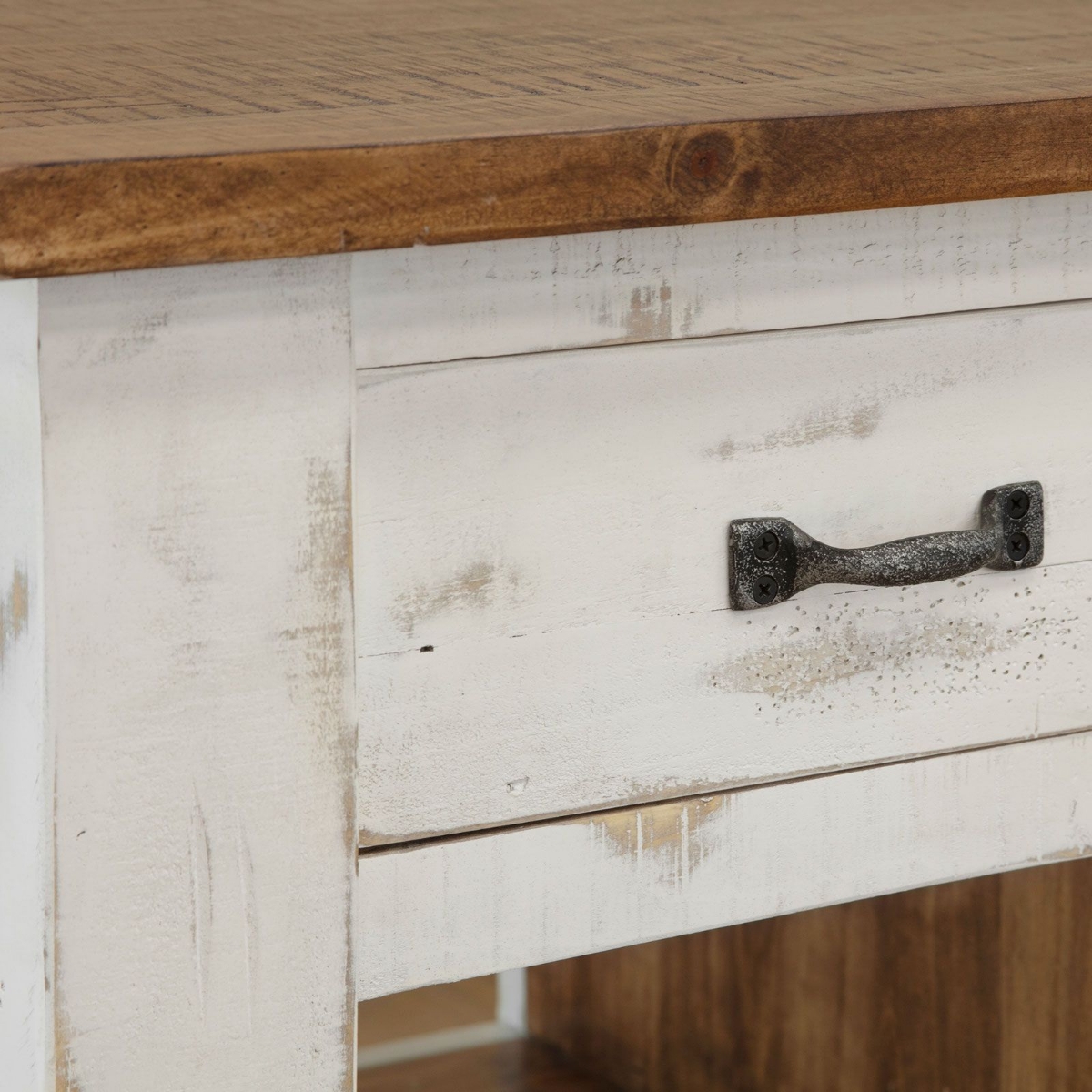 Picture of Antique White Kitchen Island