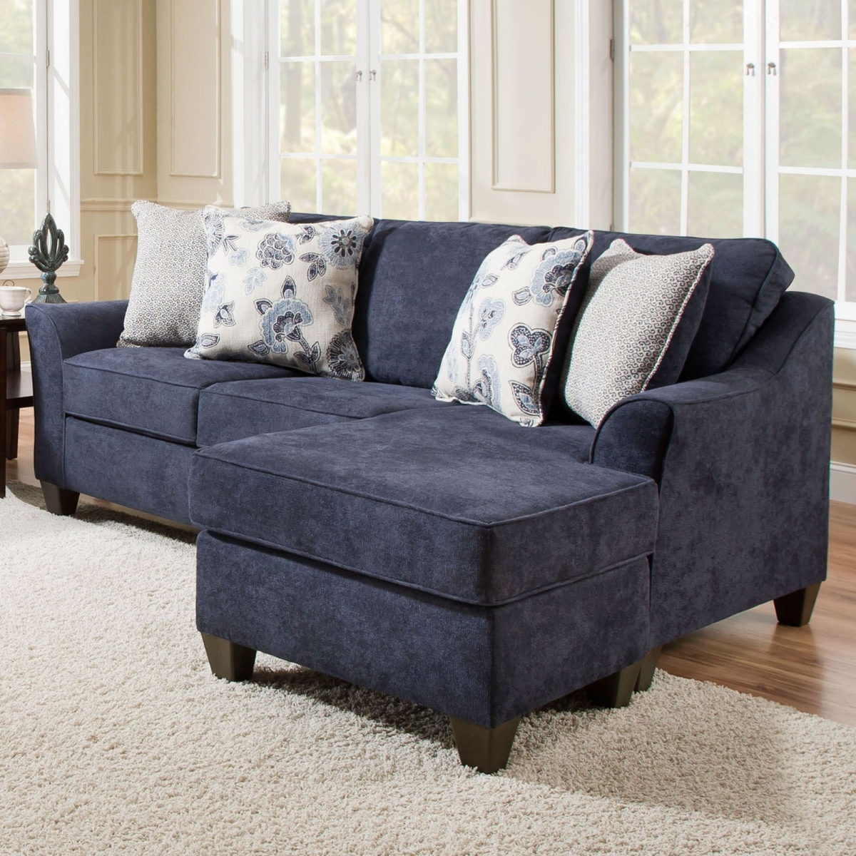 Picture of Prelude Navy Chaise Sofa