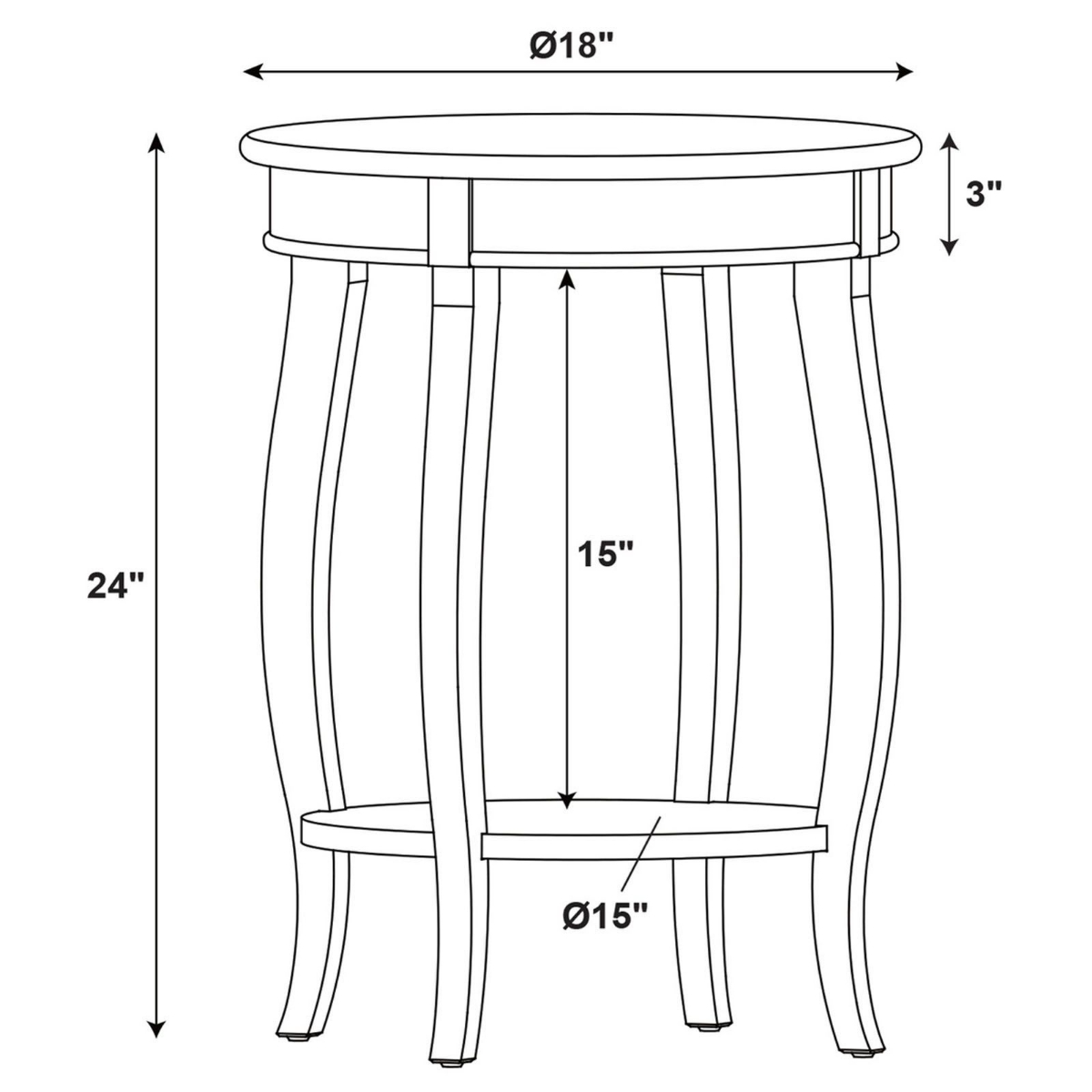 Picture of Teal Accent Table