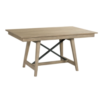 Picture of Solid Oak Trestle Table 