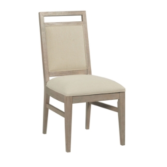 Picture of Solid Oak Upholstered Side Chair