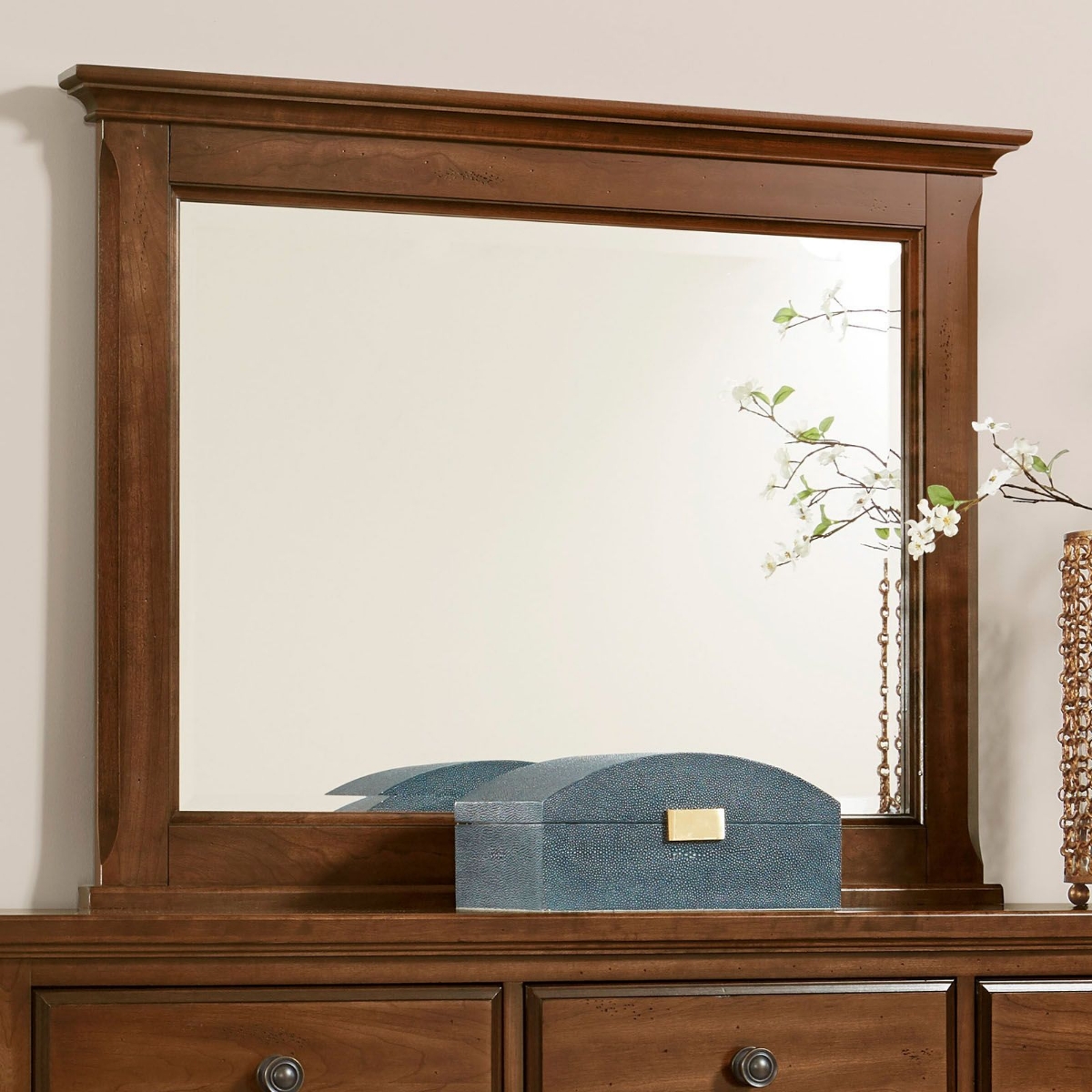 Picture of Heritage Cherry Bureau Mirror 