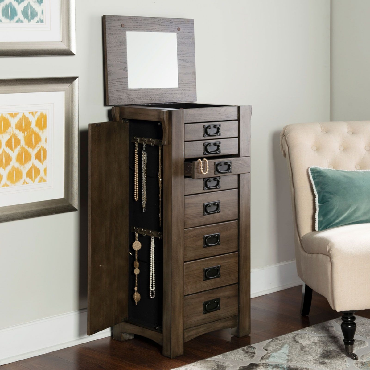 Picture of Mission Jewelry Armoire