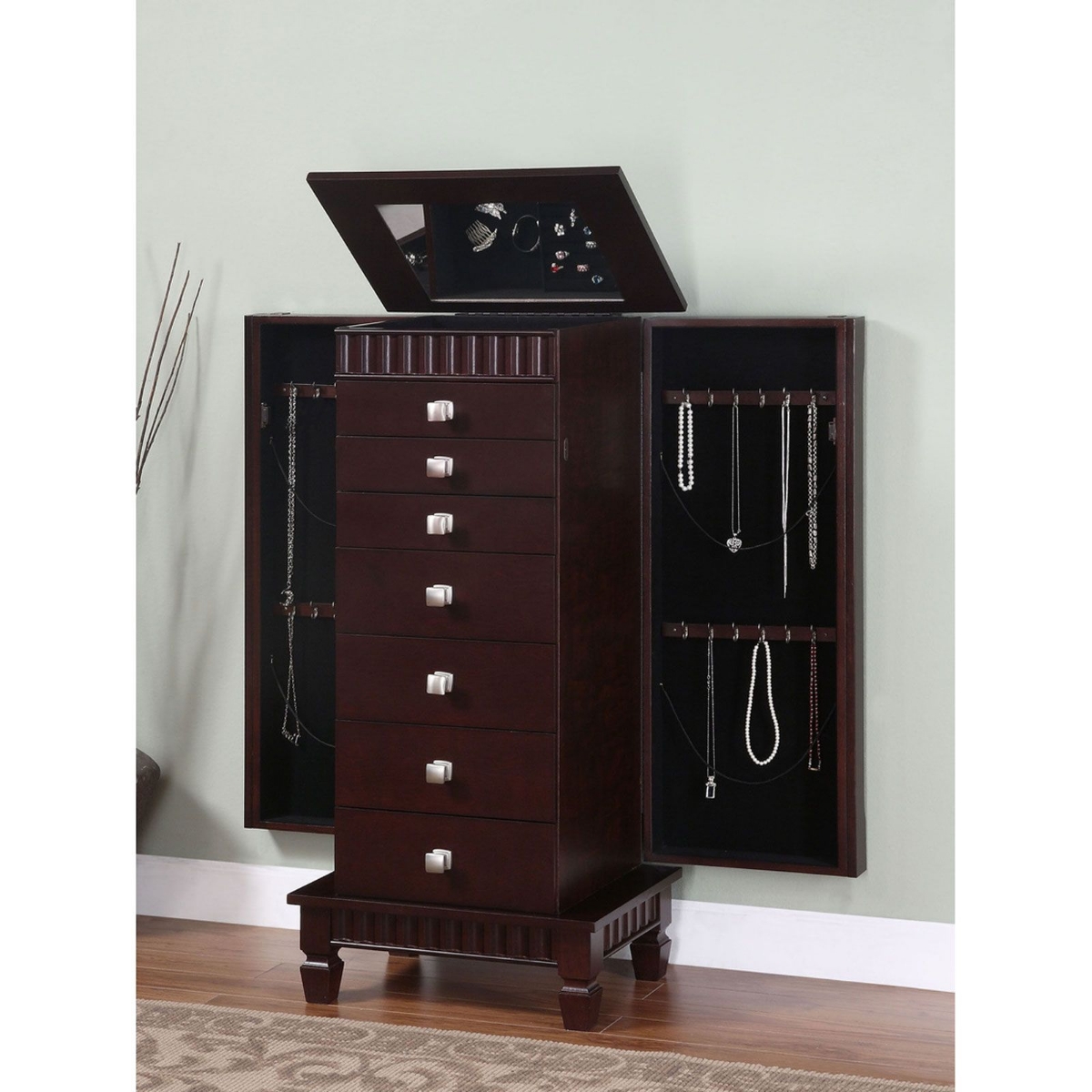 Picture of Merlot Jewelry Armoire